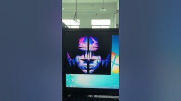 Visualpower face mask shape led display with video mapping