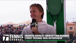 Sebastian Korda Talks Andy Murray Partnership & Previews Sinner Match | Monte Carlo First Round