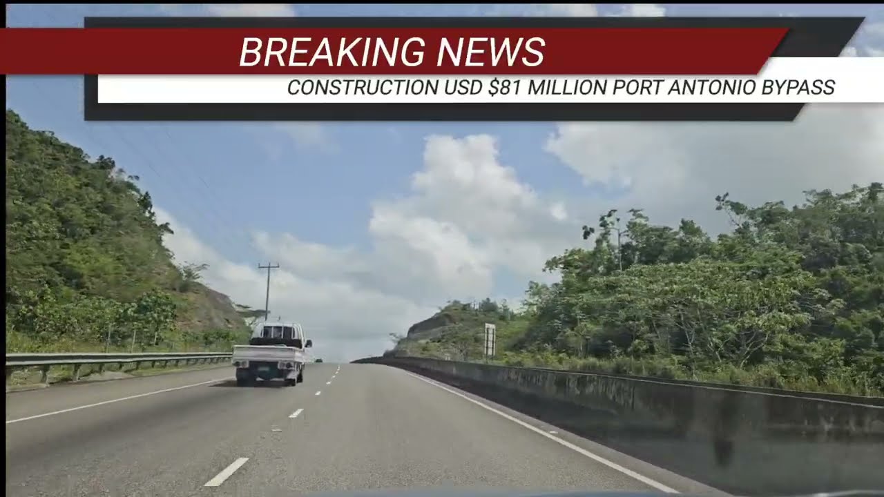 Construction Port Antonio Bypass Jamaica