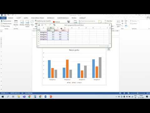 Video: Ako vytvorím prázdny stĺpcový graf v programe Word?