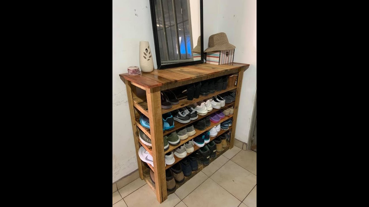 ZAPATERA hecha con tarima palets