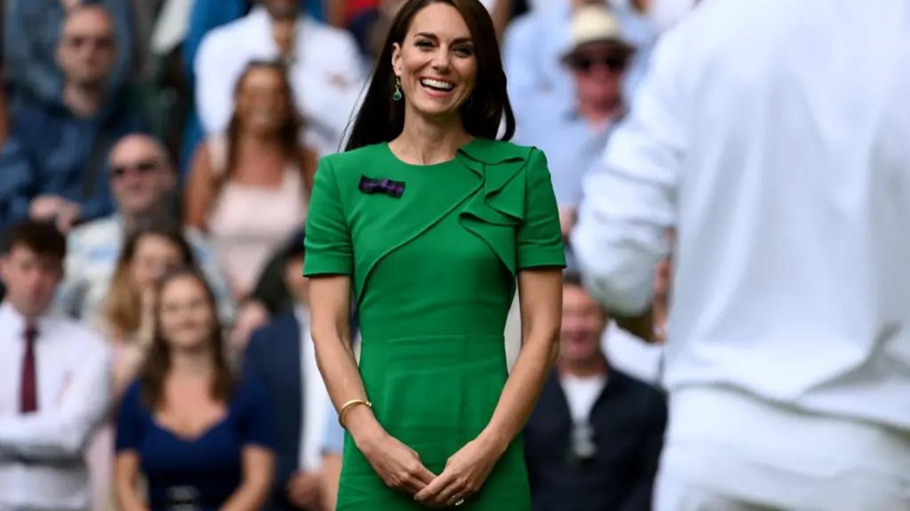 Elegnt in Emerald: Kate Middleton Shines in Roland Mouret at Wimbledon ...