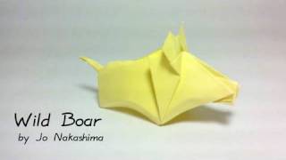 Origami Wild Boar (Jo Nakashima)