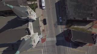 Drone of Downtown Aurora and Paramount Theatre