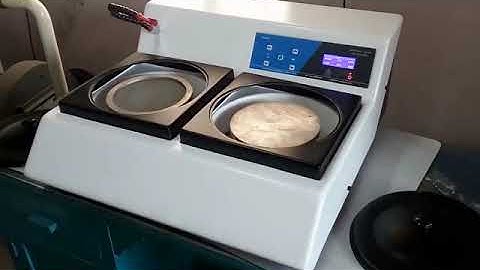 Double disc polishing machine