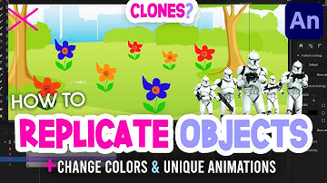 How To REPLICATE OBJECTS in Adobe Animate CC | Duplicate Symbols