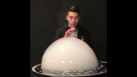 The oscillation of a giant bubble. #bubble