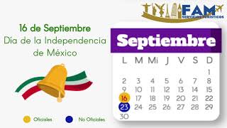 Calendario días feriados y festivos 2019