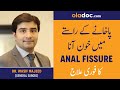 Anal Fissure: Causes Symptoms Treatment Urdu Hindi - Pakhane Ke Raste Khoon Ana- Anal Fissure Relief