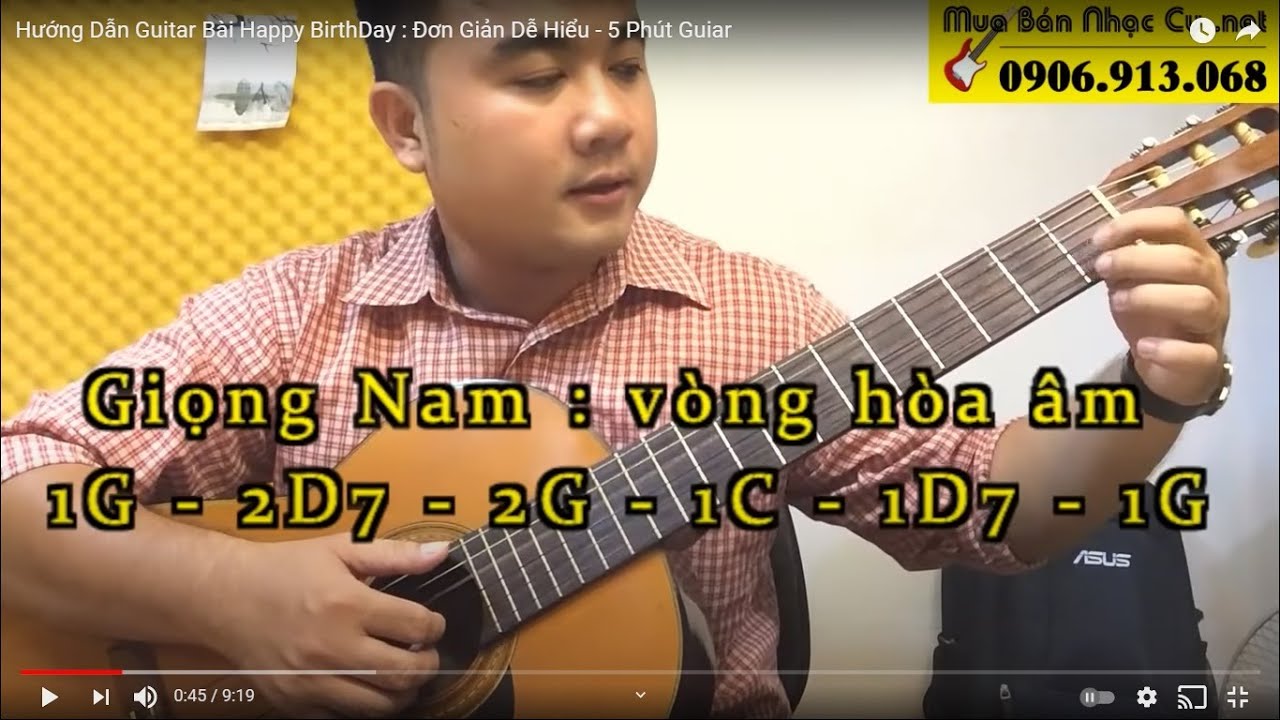 Hướng Dẫn Guitar Bài Happy BirthDay : Đơn Giản Dễ Hiểu - 5 Phút Guiar -  YouTube