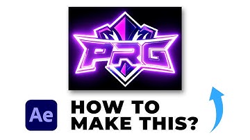 How to Make Neon Light Logo Animation for Discord | After Effects Tutorial (GIF Export)