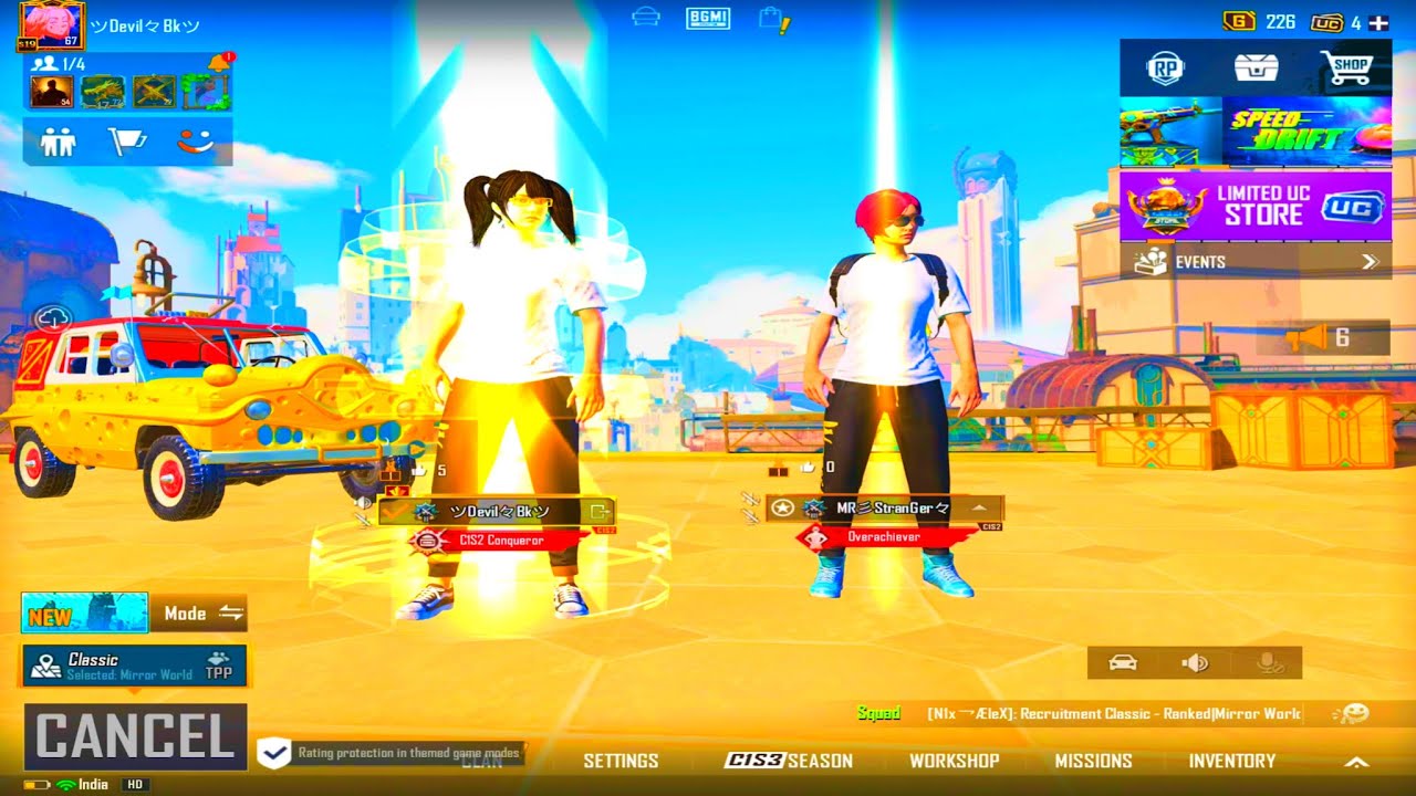 🇮🇳C1S3 BGMI Conqueror Rewards And Entry Effects❤️￼