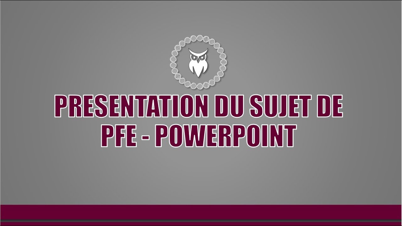 presentation powerpoint pfe tunisie