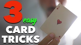 3 easy card magic tricks to throw cards in the air tutorial for beginners step by step