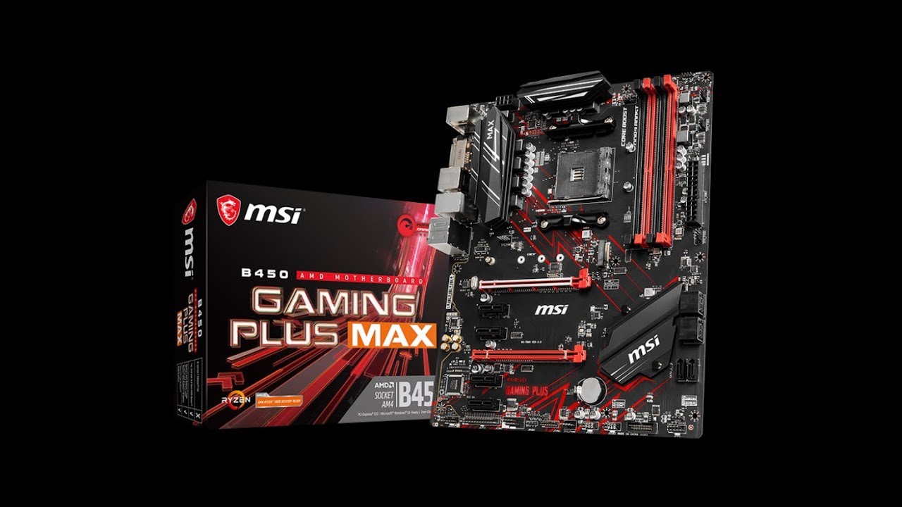 MSI B450 GAMING PLUS MAX Motherboard Unboxing and Overview - YouTube