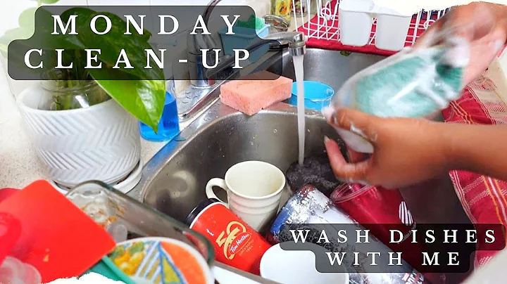 ASMR Real-Time Hand Washing Dishes Clean with me Motivation | Clean With Me!