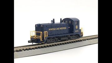 Life Like N Scale Norfolk Western SW9 1200 Demo