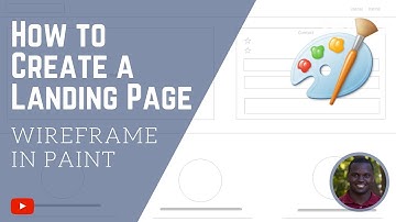 Learn How to Create a Landing Page Wireframe in Paint
