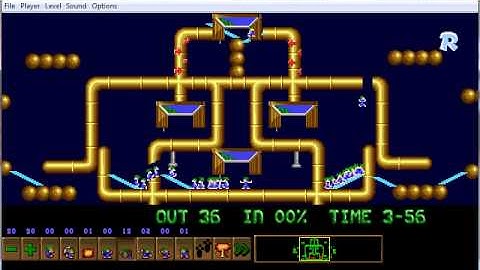 Lemmings Custom level - Mirror Image