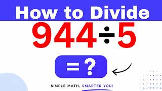 944÷5  Divide 944 by 5 (Long division Method)