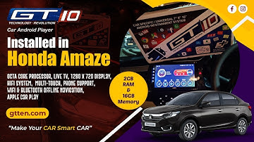GT 10 Car Android Player in Honda Amaze