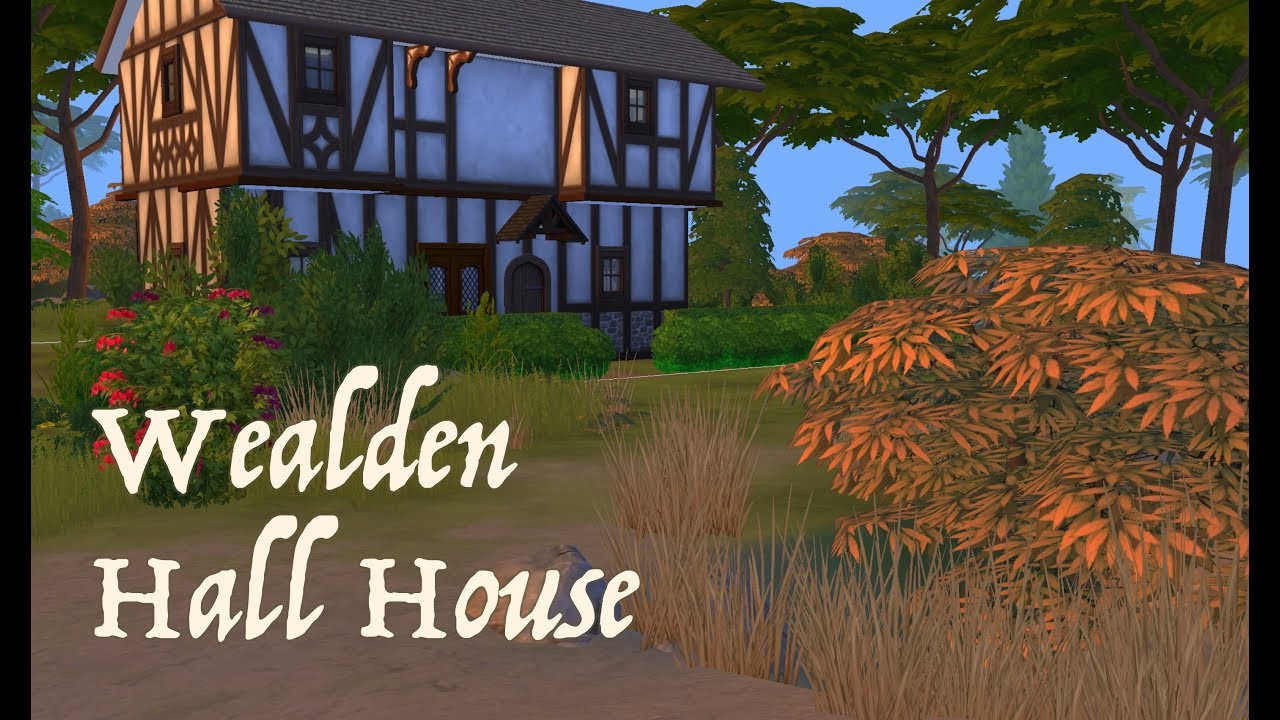 Building History: Medieval English Wealden Hall House [Sims 4 Speedbuild]