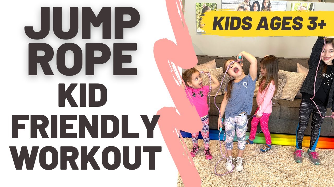 Kid Friendly Jump Rope Workout | At Home Cardio Kids Workout - YouTube
