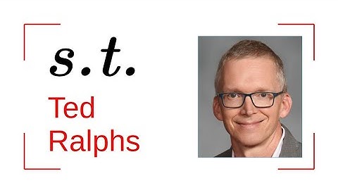 Subject to: Ted Ralphs