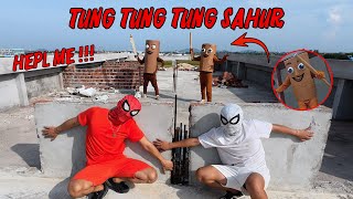 2 Spider Man Escape From Tung Tung Tung Sahur In Abandoned House Area The Mad Chase Pov