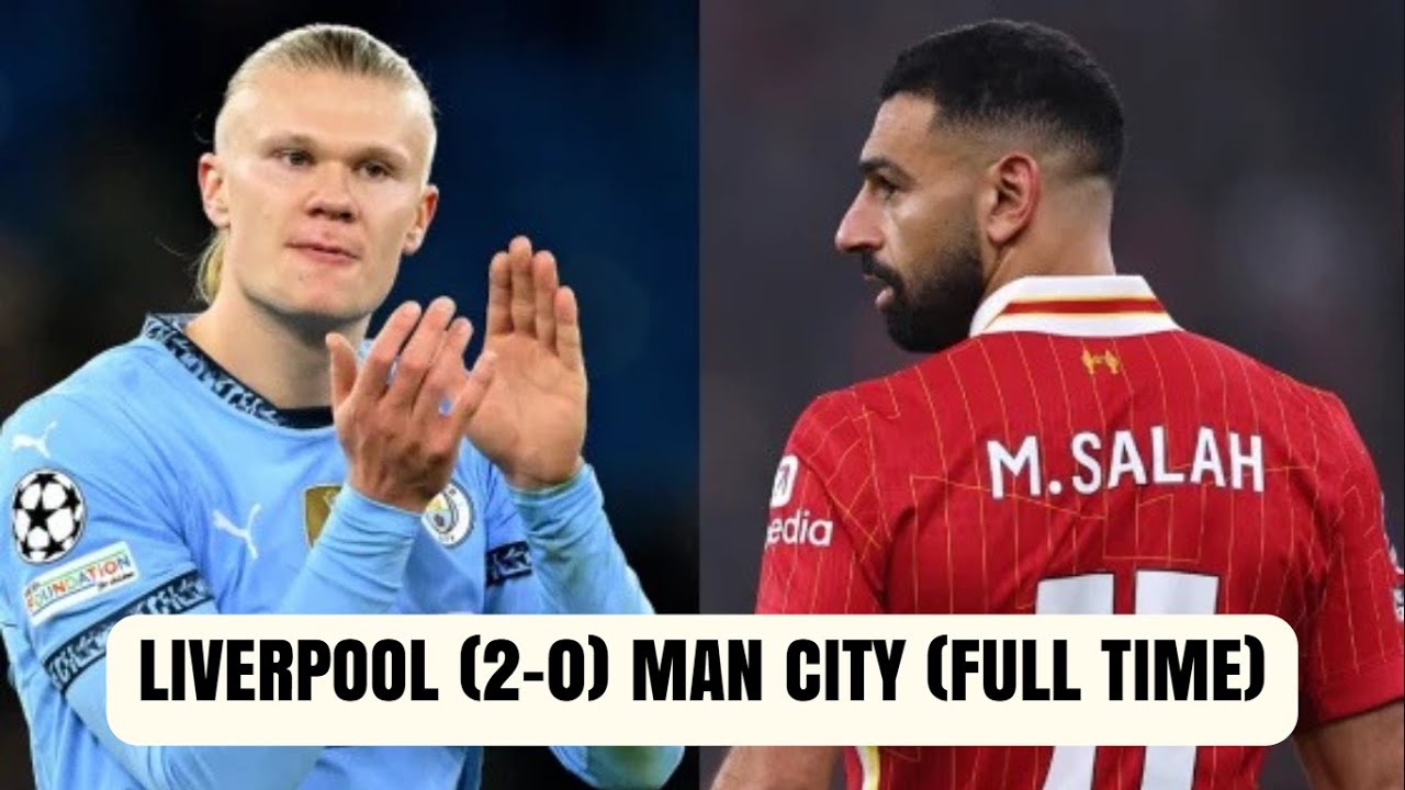 LIVERPOOL VS MAN CITY FULL TIME visual data 2