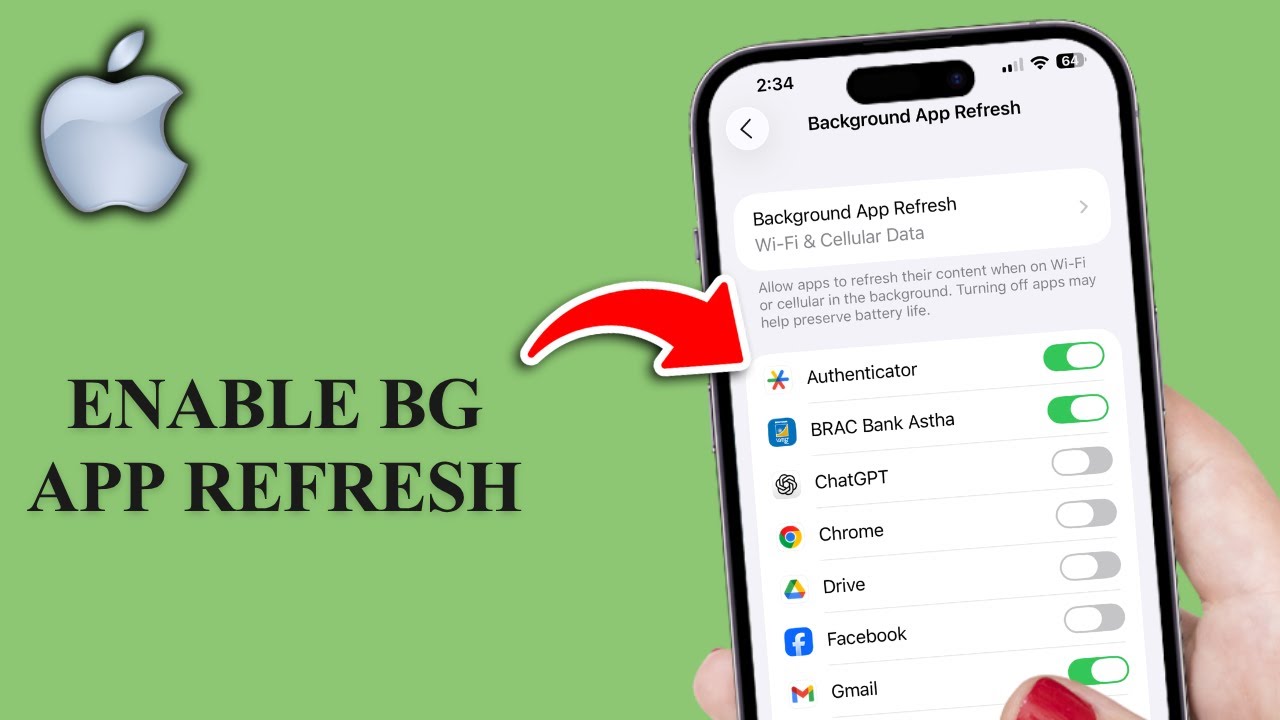 Как включить фоновое обновление приложений на iPhone
