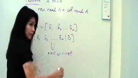 Rank of a Matrix Part 3