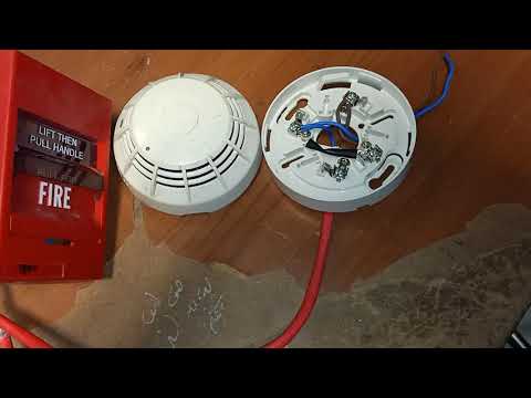 how to connection smoke detector to fire alarm system