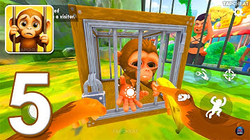 I Am Monkey - Gameplay Walkthrough Part 5 - Zoo Monkey Missions Pranks (Android, iOS)