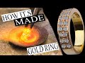 How to make a gold ringpure handmade engagement ring