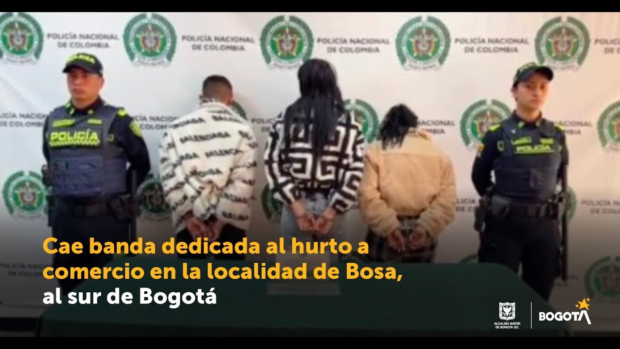 Cae banda dedicada al hurto a comercio en la localidad de Bosa, al sur ...