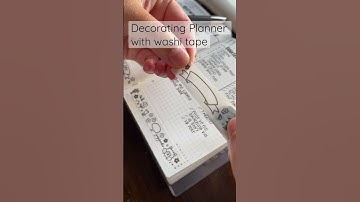 Planner idea | Decorating your planner with washi tape | Hobonichi Techo a6