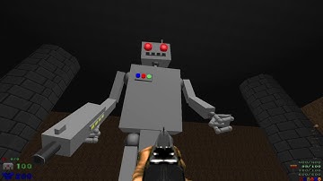 GZDoom: Doom2 "Meet Sparky" ,  MD3 model Robot for Doom