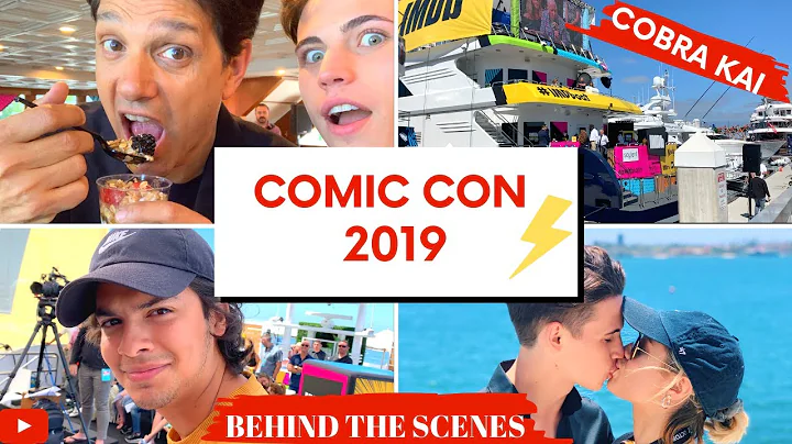 COMIC CON 2019 WITH COBRA KAI CAST - BEHIND THE SC...