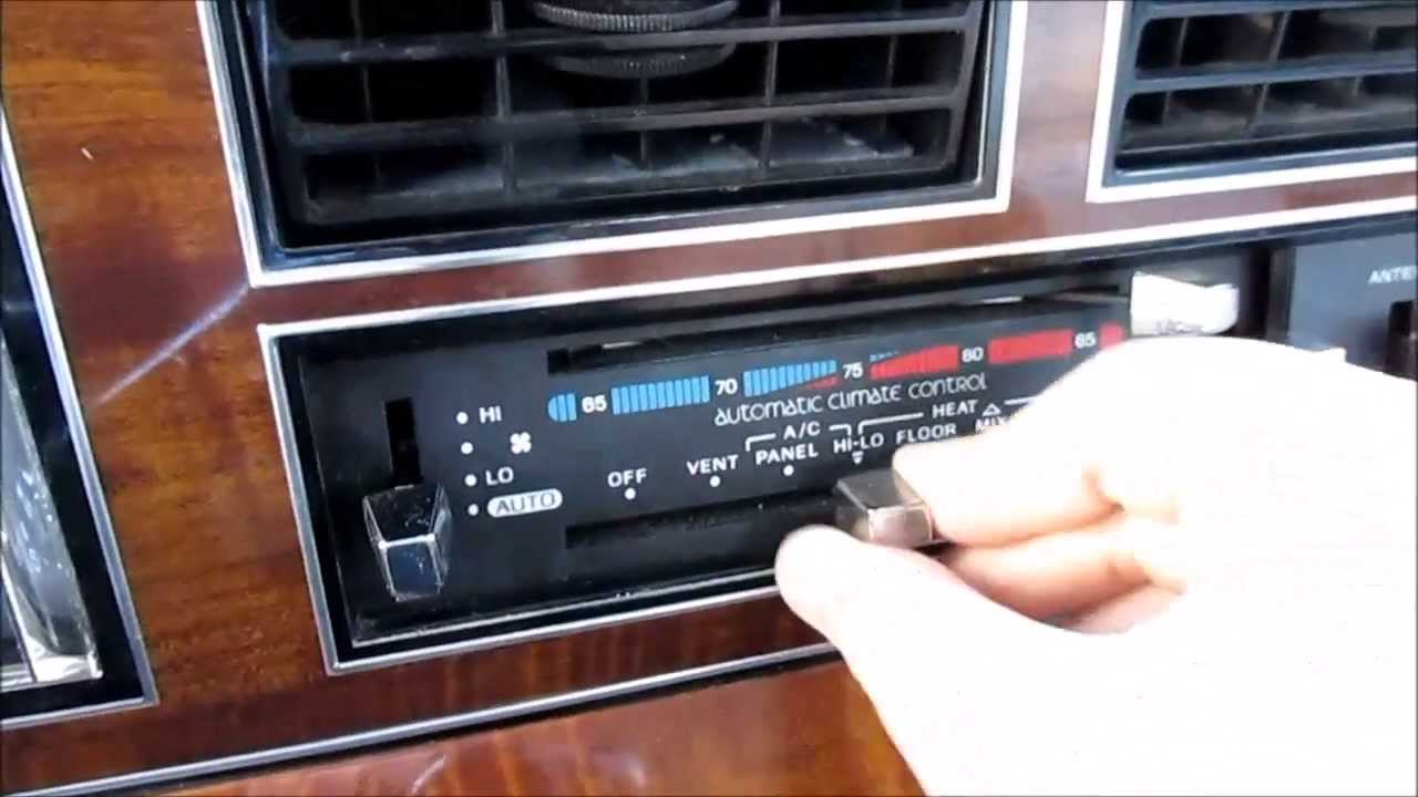 1989 Lincoln Town Car Heater noises YouTube