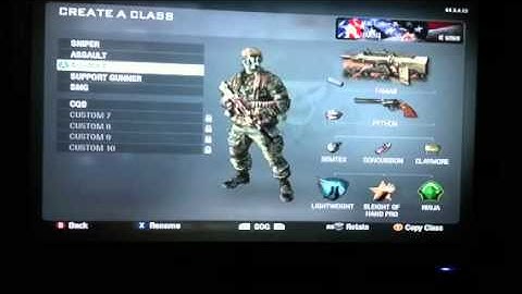 Black Ops Team Class Setup