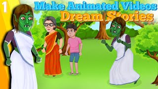 सपनों की कहानियों जैसा हॉरर कार्टून कैसे बनाएं (भाग-1) screenshot 2