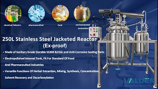 250L Explosion Proof Stainless Steel Jacketed Reactor Ship to Canada Client