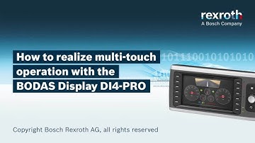 BODAS Display DI4-PRO – How to realize multi-touch operation