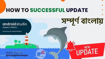 How to update Android Studio Dolphin version | Android Studio Dolphin🐬| Studio আপডেট করুন​
