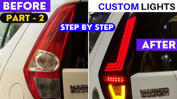How to Modify car tail lights 2023 | Step by step process of making car tail lights | part 2
