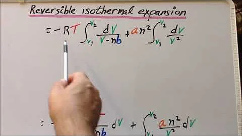 It's a gas: reversible, isothermal expansion of a van der Waals gas