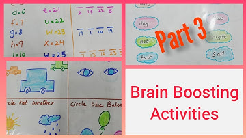 Brain Boosting Activities Part-3 | Learning with Mitansh and Mumma