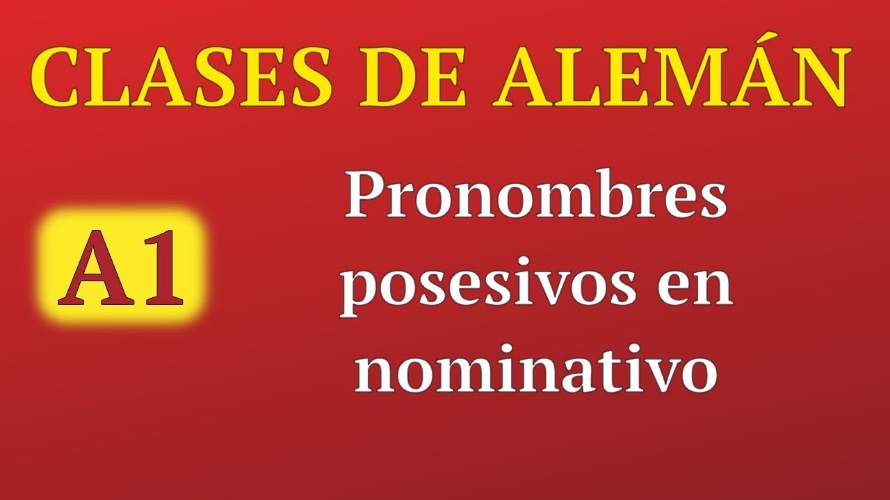 Pronombres Posesivos En Aleman Clases de alemán online A1 Los pronombres posesivos en alemán