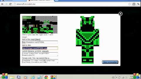 Mineshafter how to  change your skin or make one